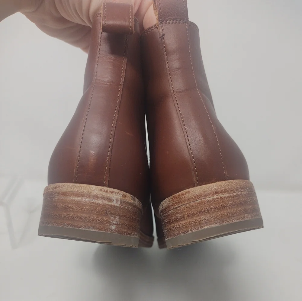 NISOLO Eva Everyday Chelsea Boot leather brown minimalist work Water-resistant